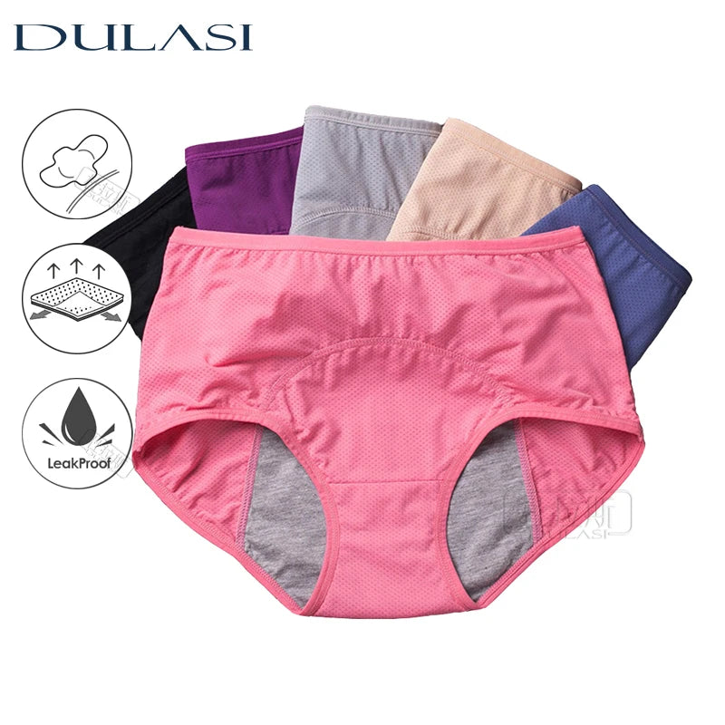 3pcs/Set Leak Proof Menstrual Panties Women Period Underwear