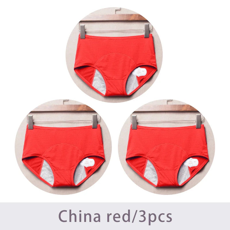 3pcs/Set Leak Proof Menstrual Panties Women Period Underwear