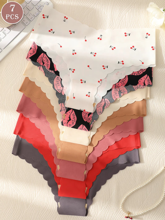 7pcs/Pack Women Seamless Briefs