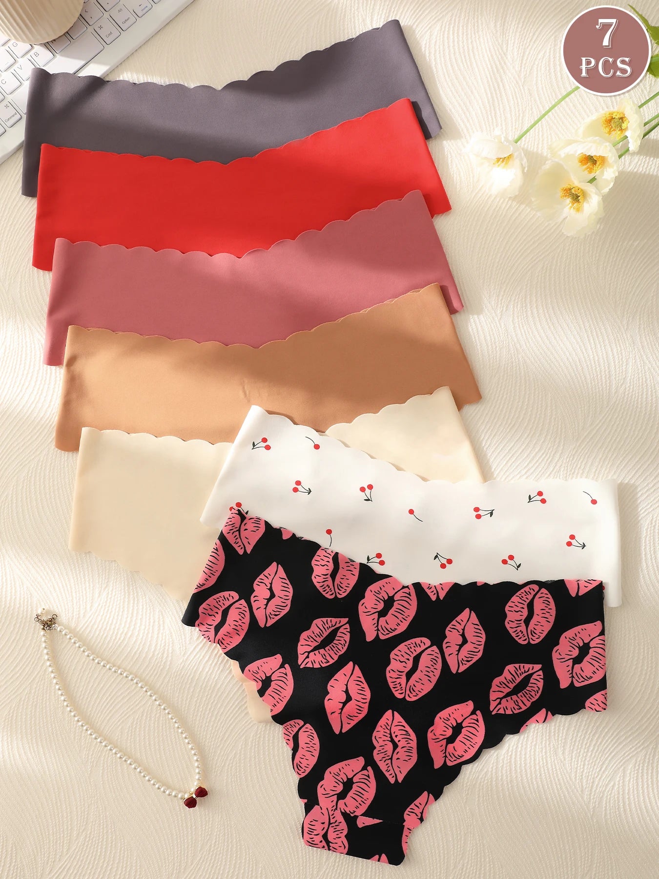 7pcs/Pack Women Seamless Briefs