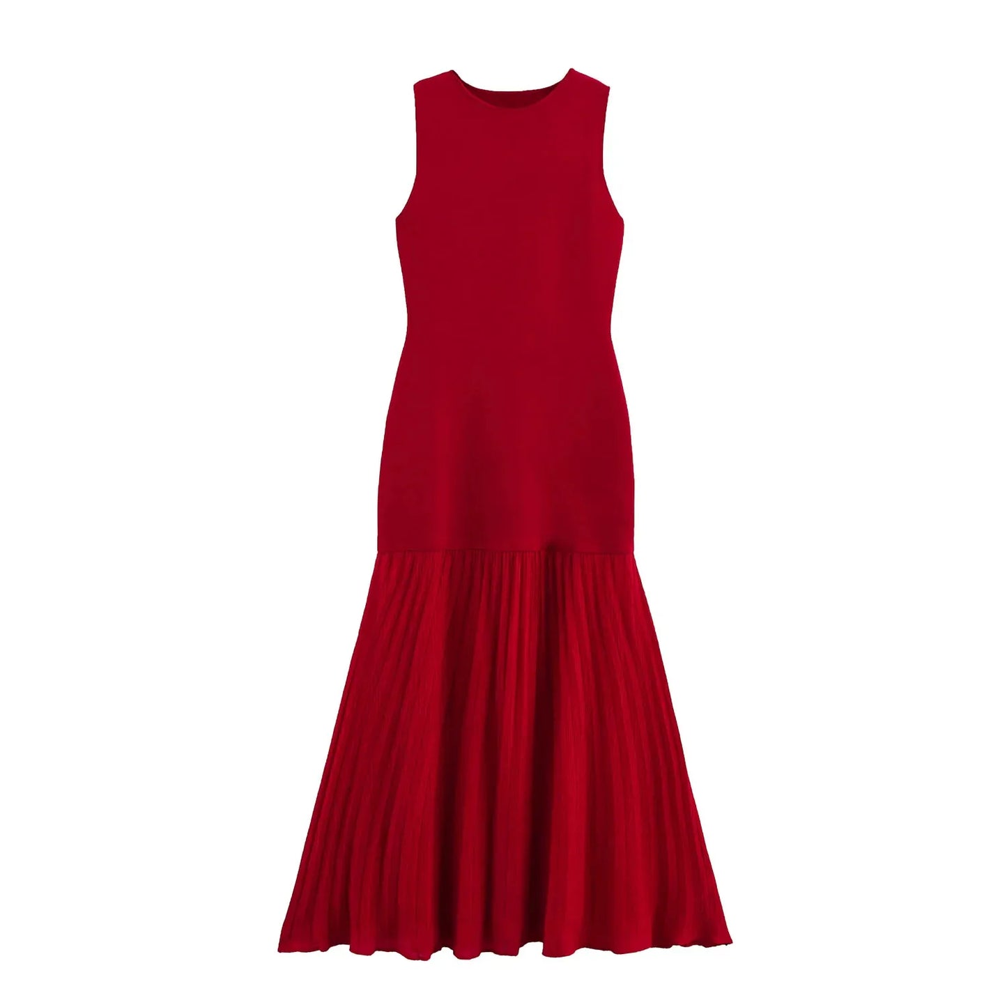 Knitted Sleeveless Long Dresses for Women
