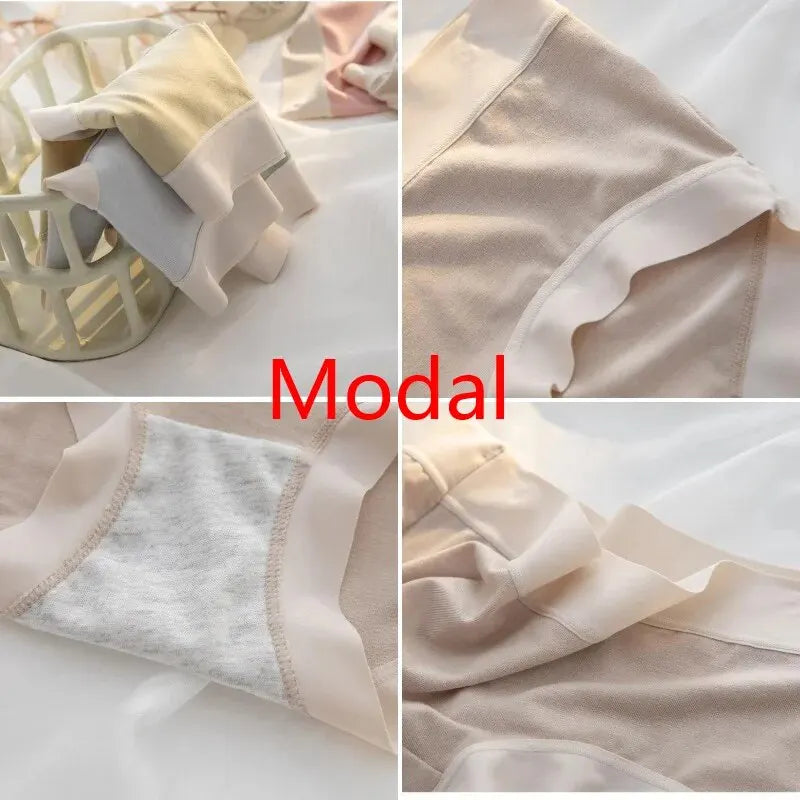 4Pcs/Set Women's Panties Modal Underwear